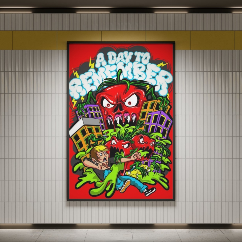 A Day To Remember Killer Tomato Wall Art