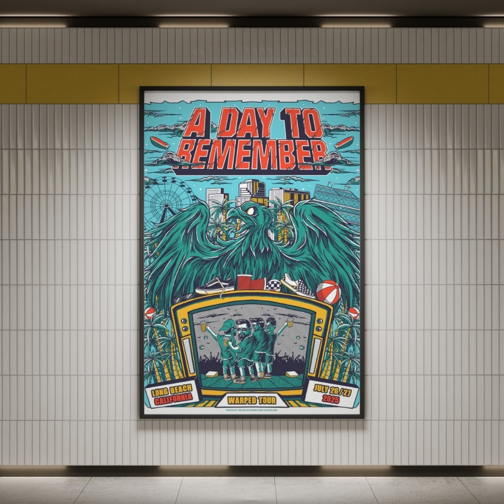 A Day To Remember Warped Tour Wall Art
