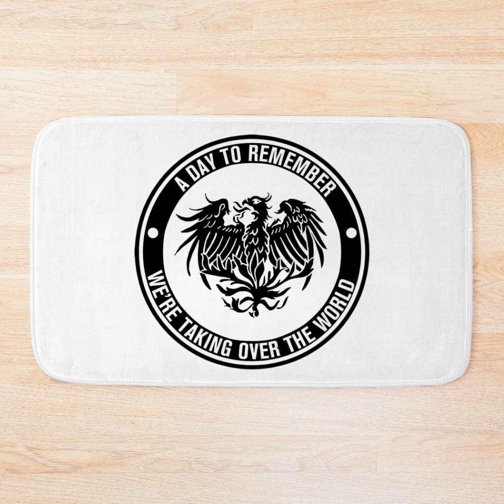 ADTR We're Taking Over The World Bath Mat