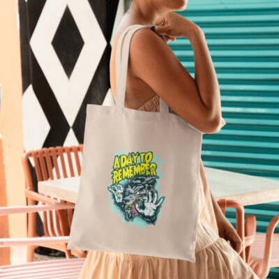ADTR Werewolf Hardcore Punk Rock Monster Tote Bag