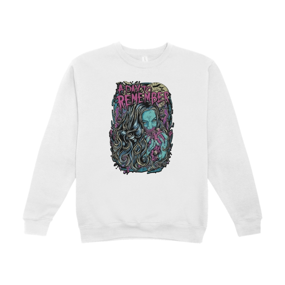 Vintage 2000s A Day To Remember AOP Graphic Sweatshirt
